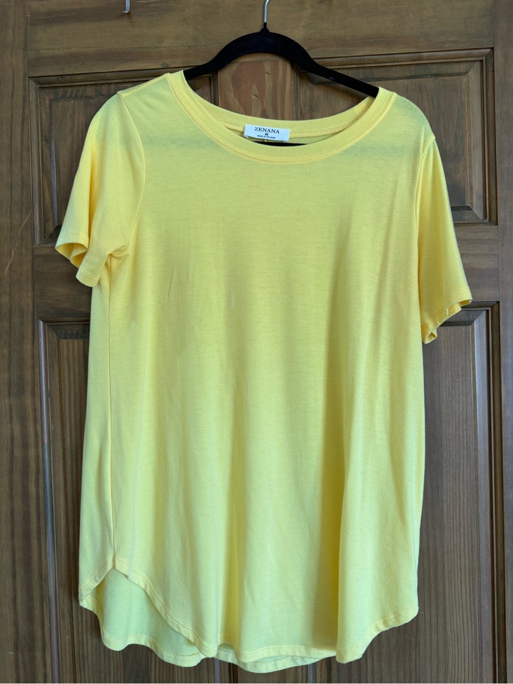 2 pieces Zenana Outfitters Short Sleeve Crewneck Top - Yellow